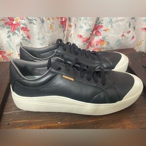 Dr. Scholl’s Time Off Sneakers - Black Leather - Men’s Size 12